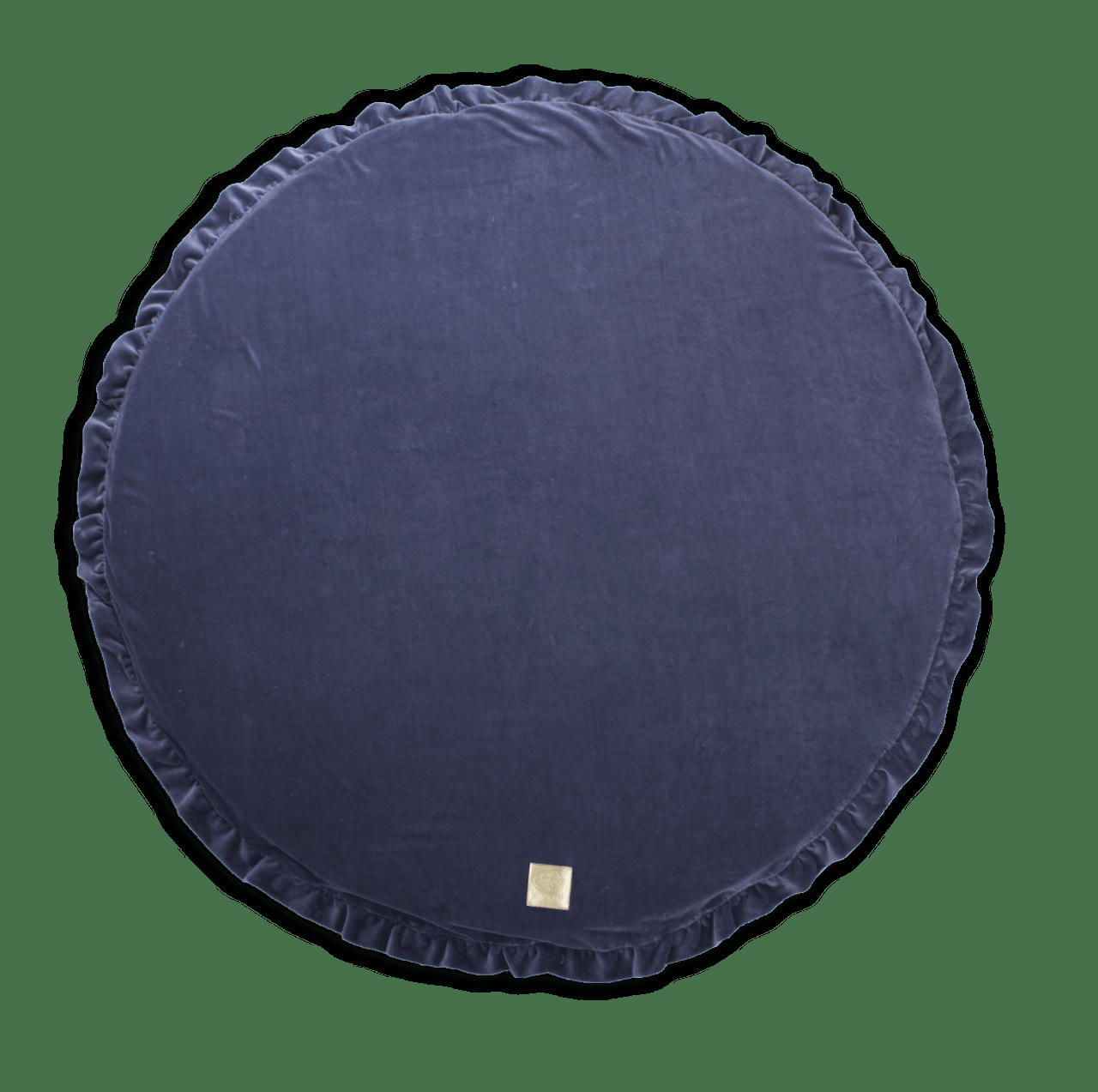 - Tapis de jeu rond gris bleu 100x100cm