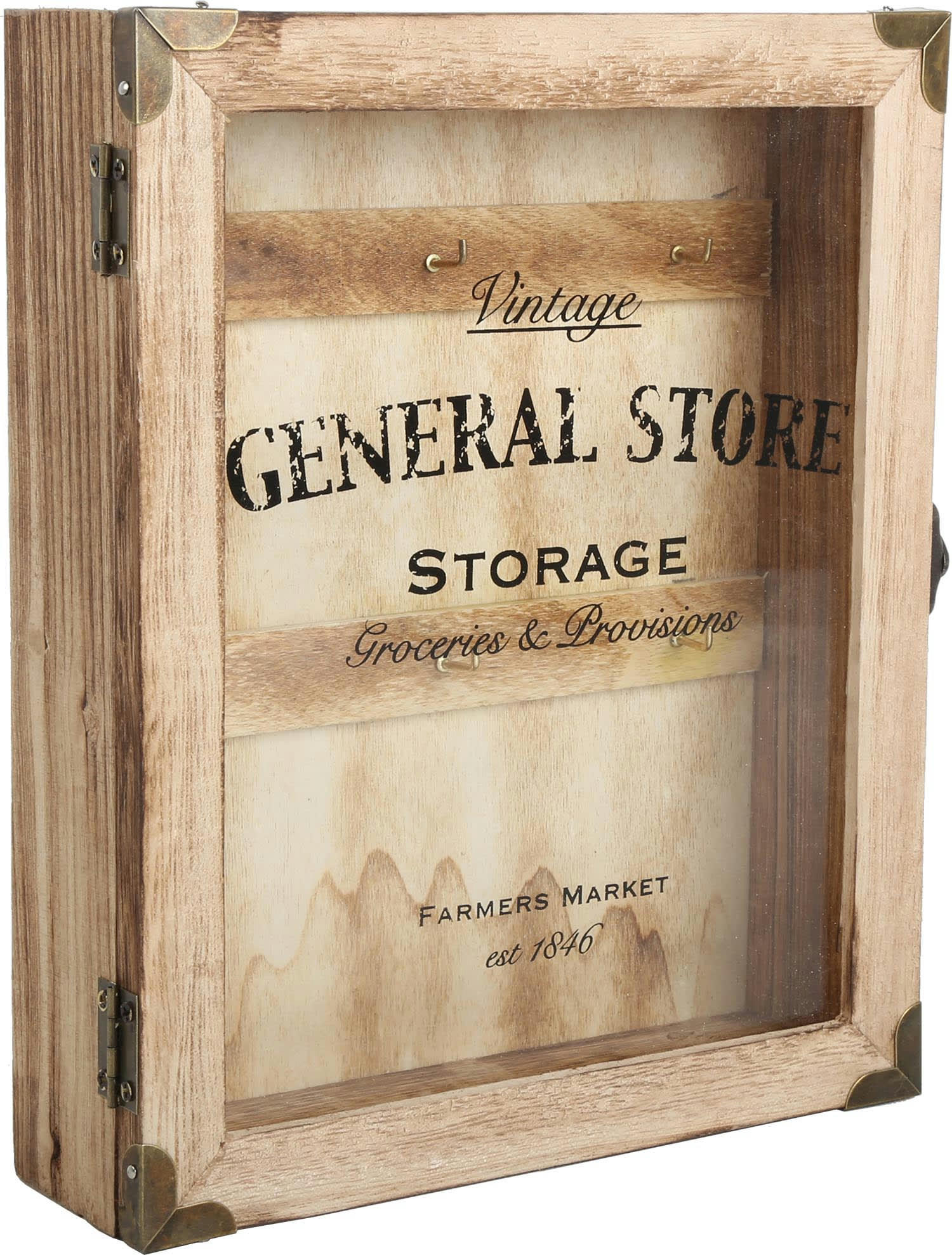 - Boite à clés en bois general store