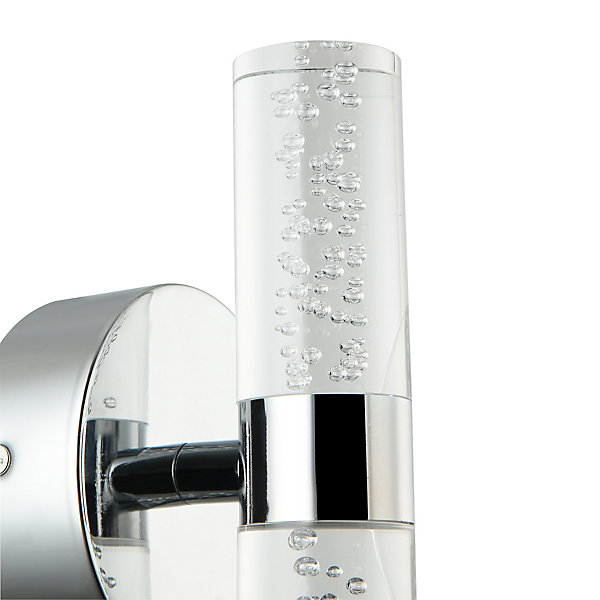 Applique murale Myvat LED intégrée 600lm 7W IP44 blanc neutre GoodHome argent