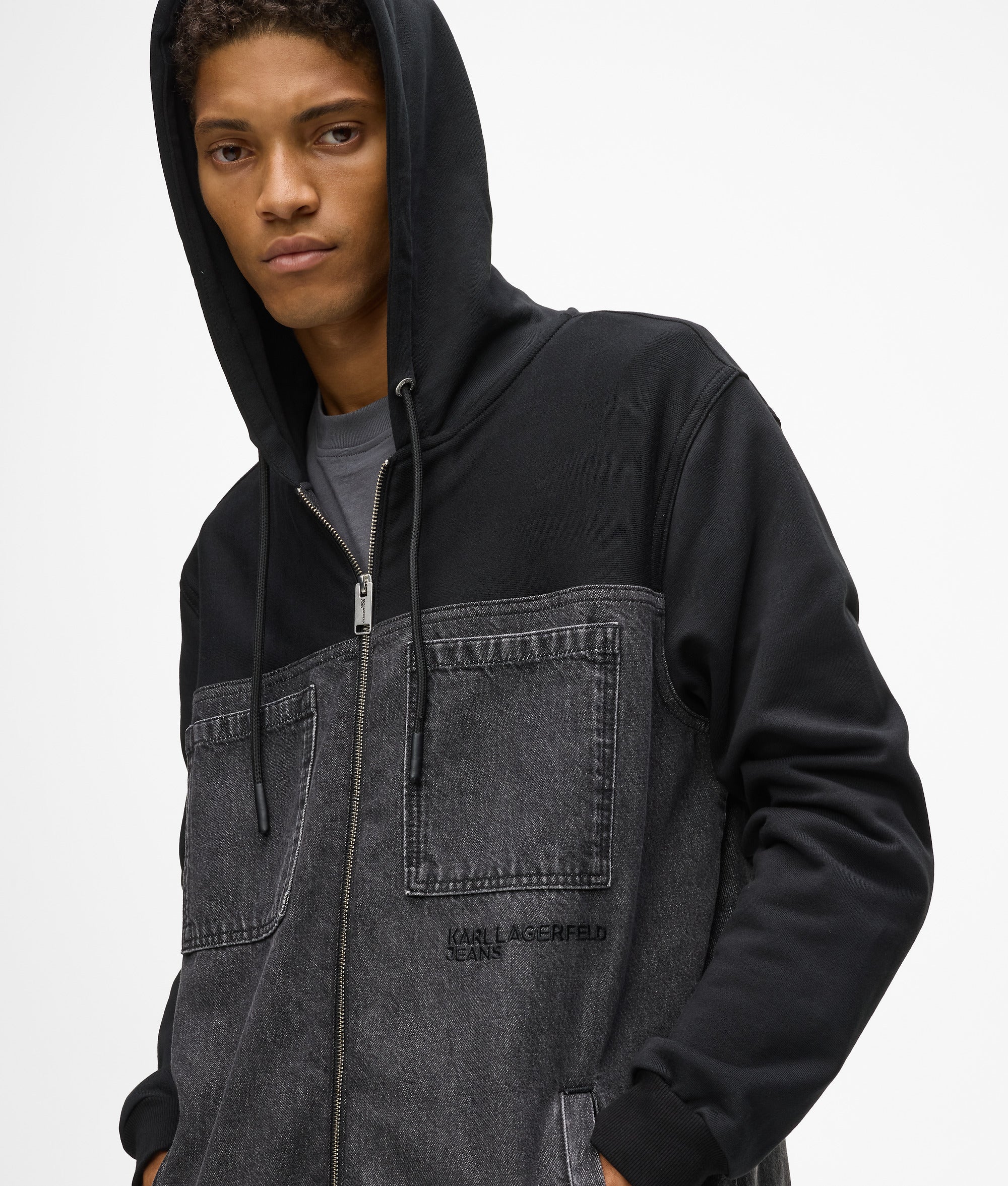 Veste à pan en denim