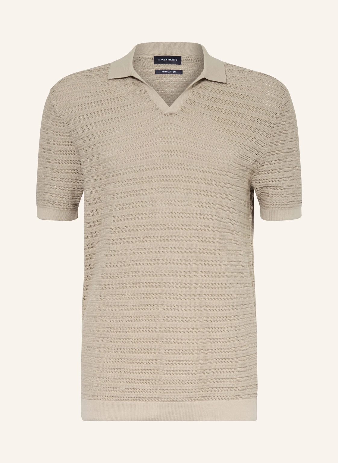 STROKESMAN'S Strick-Poloshirt