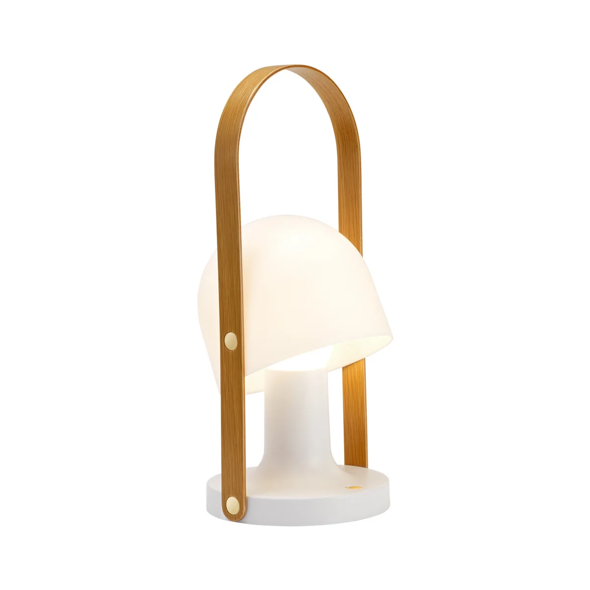 marset - FollowMe Plus Outdoor Akku LED Tischleuchte, Eiche / weiß