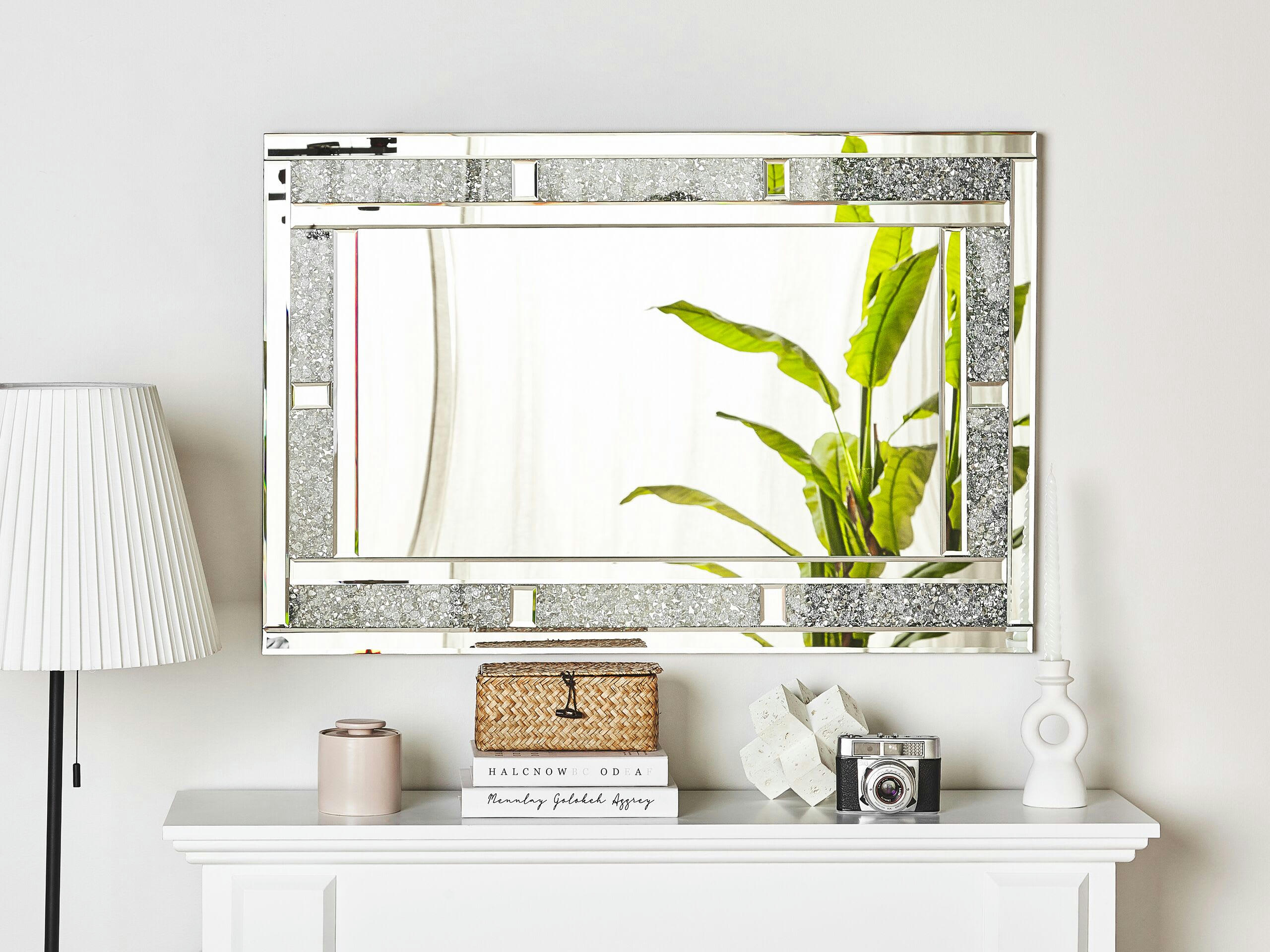 AVRILLE - Miroir en verre argenté 90x60