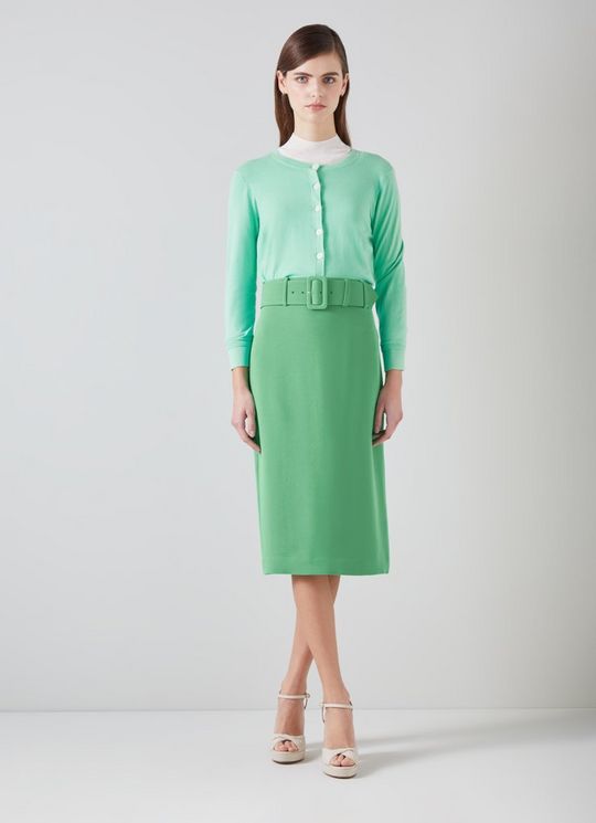 Tabitha Green Crepe Pencil Skirt