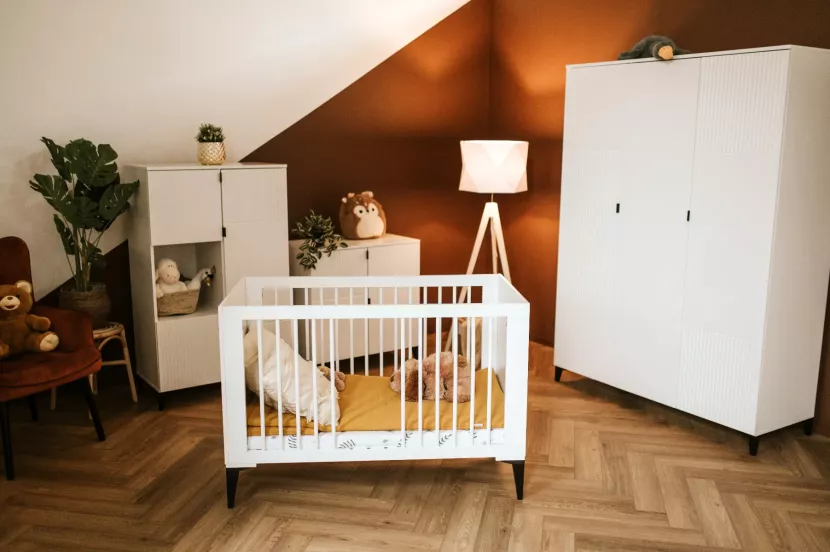 Komoda dla dzieci MIA MAXI 80 biała/czarna