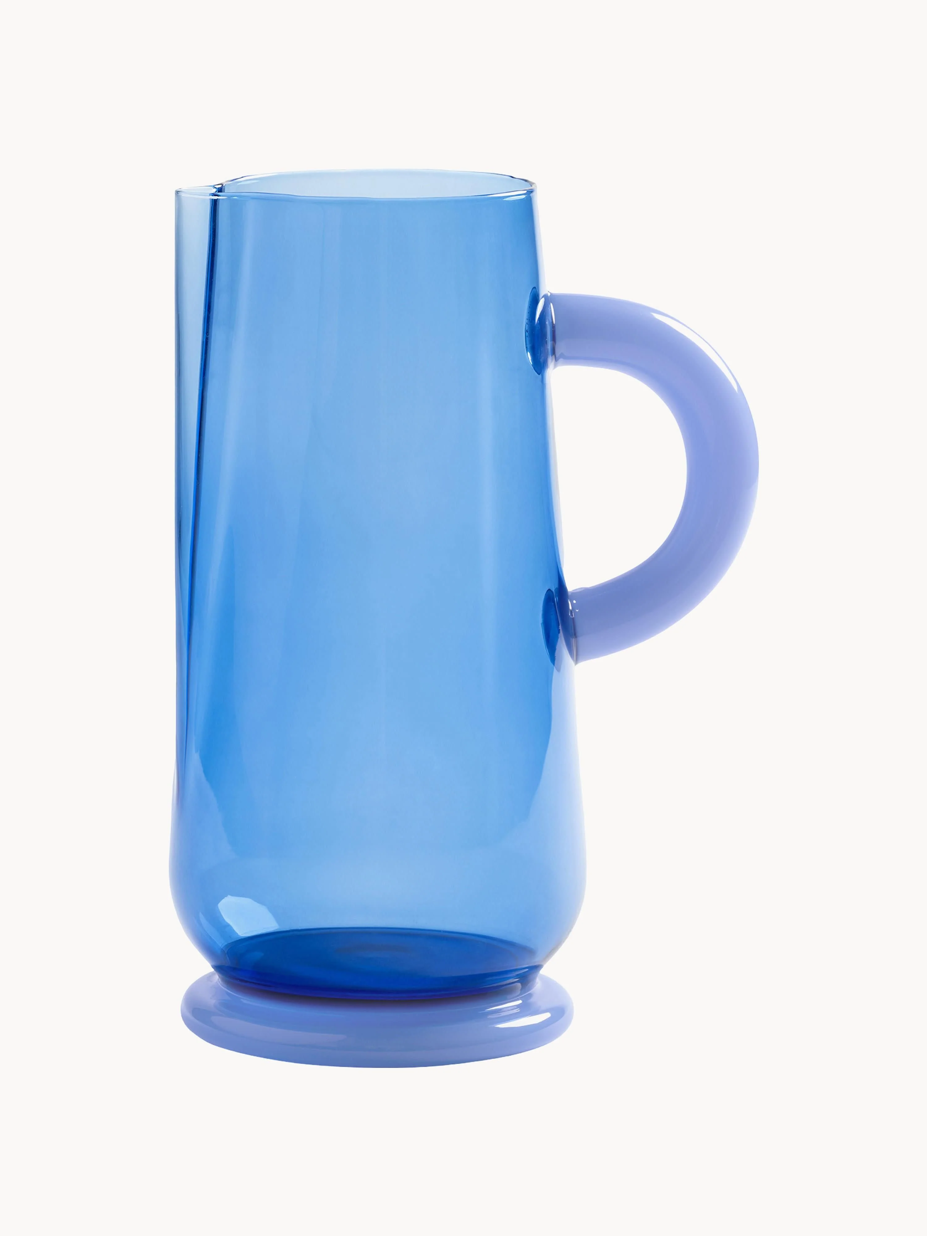 Handgefertigte Karaffe Dew aus Borosilikatglas, 1 L