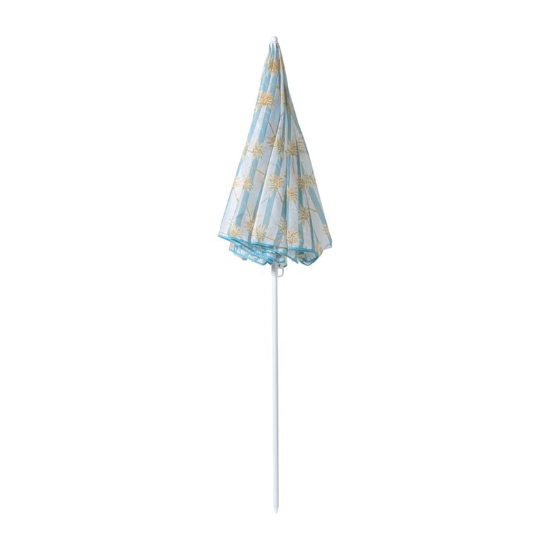 Strandparasol palmboom - blauw - &Oslash;160x180x180 cm