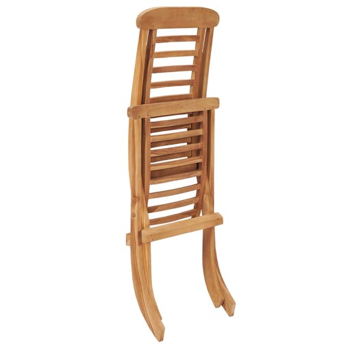 NNEVL Folding Garden Chairs Solid Teak Wood