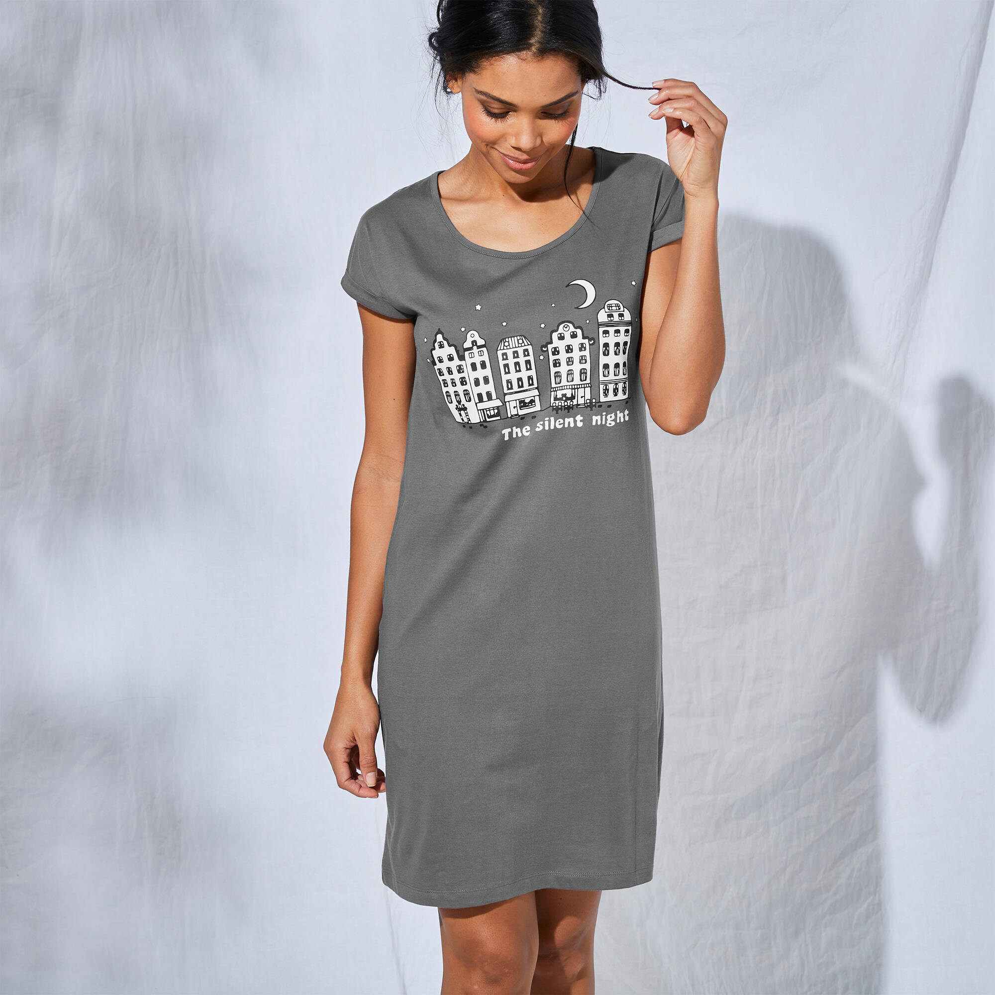 Chemise de nuit imprimé ville étoilée - lot de 2