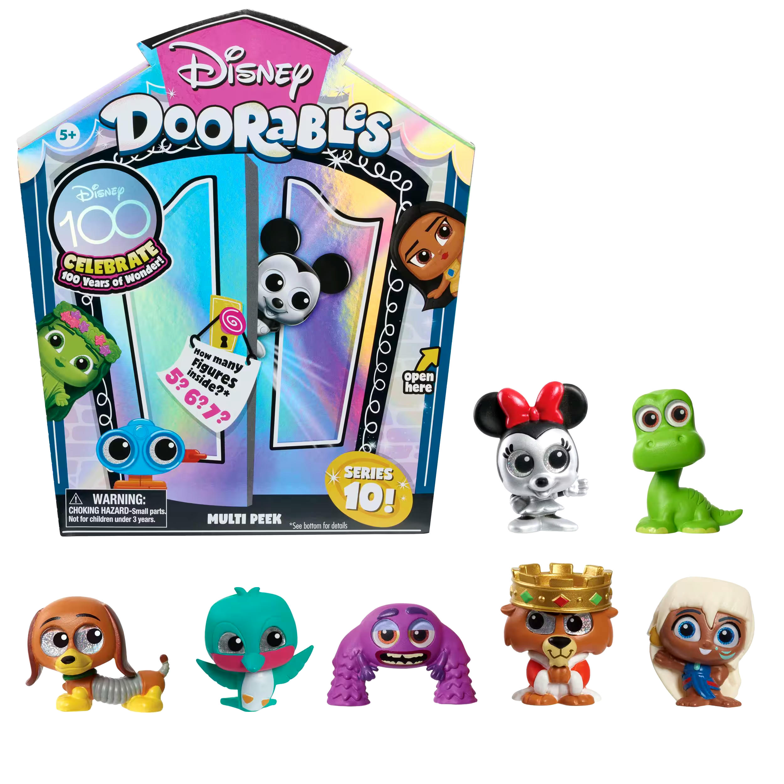 Disney Doorables Series 10 Multi Peek Collectible Toys, Assorted Styles, Ages 5+