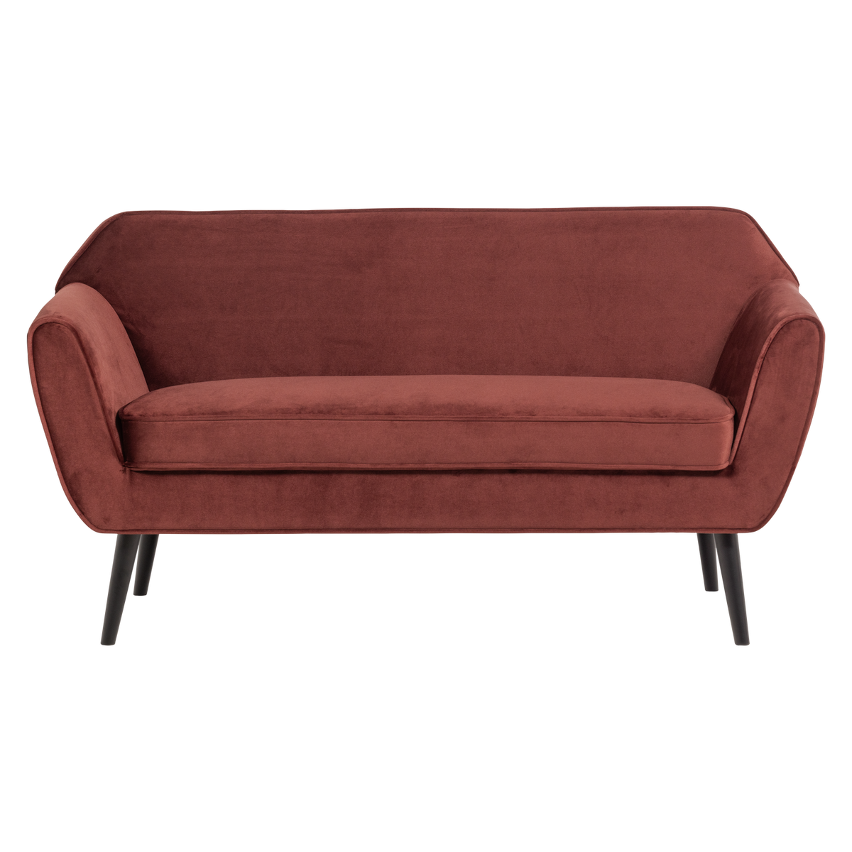 WOOOD bank 150 cm Rocco - Velvet - Bordeauxrood - 75x150x82