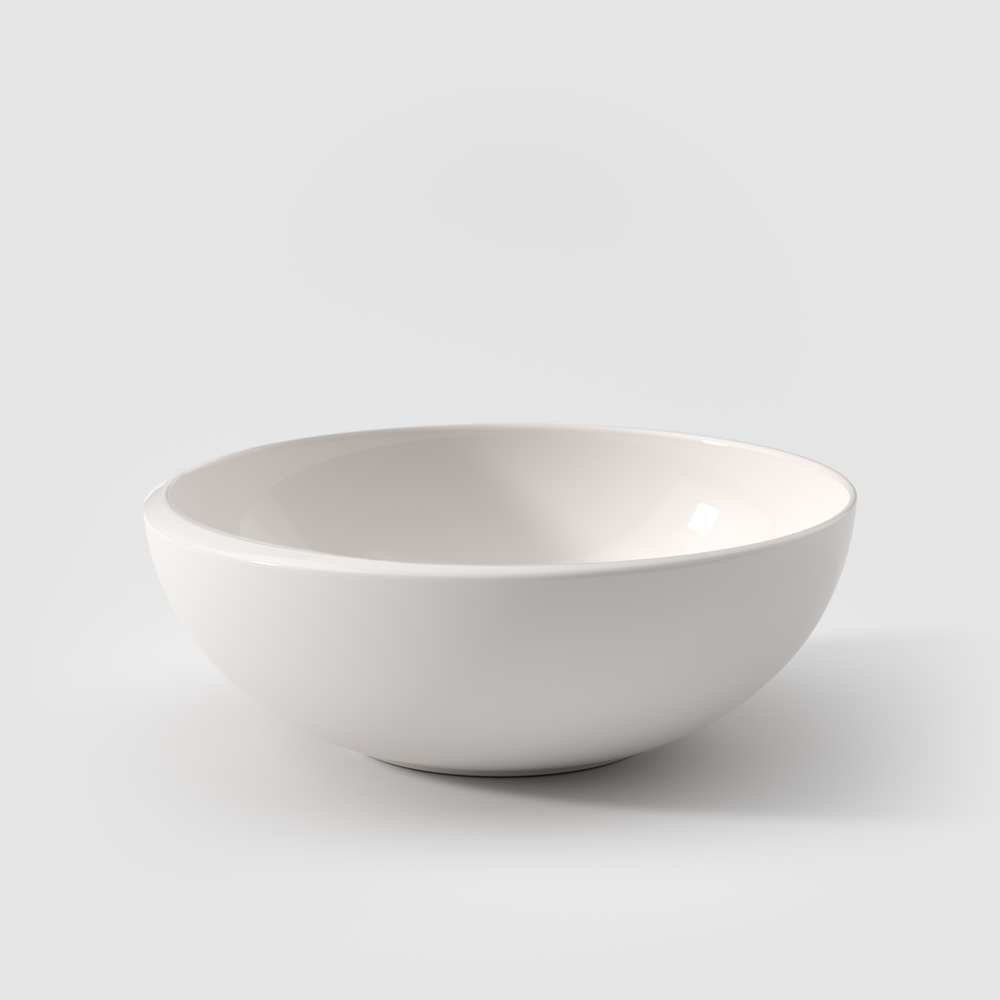 NewMoon Serving Bowl - White, 84.6 oz, Premium Porcelain