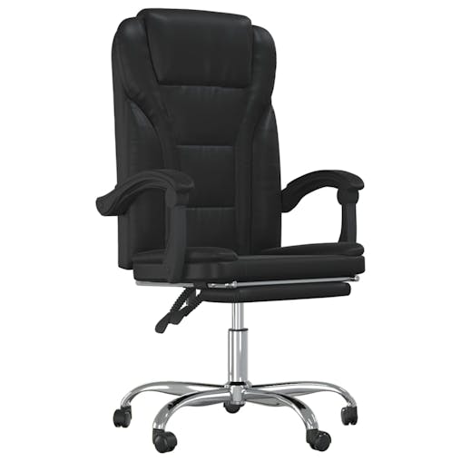 NNEVL Reclining Office Chair Black Faux Leather
