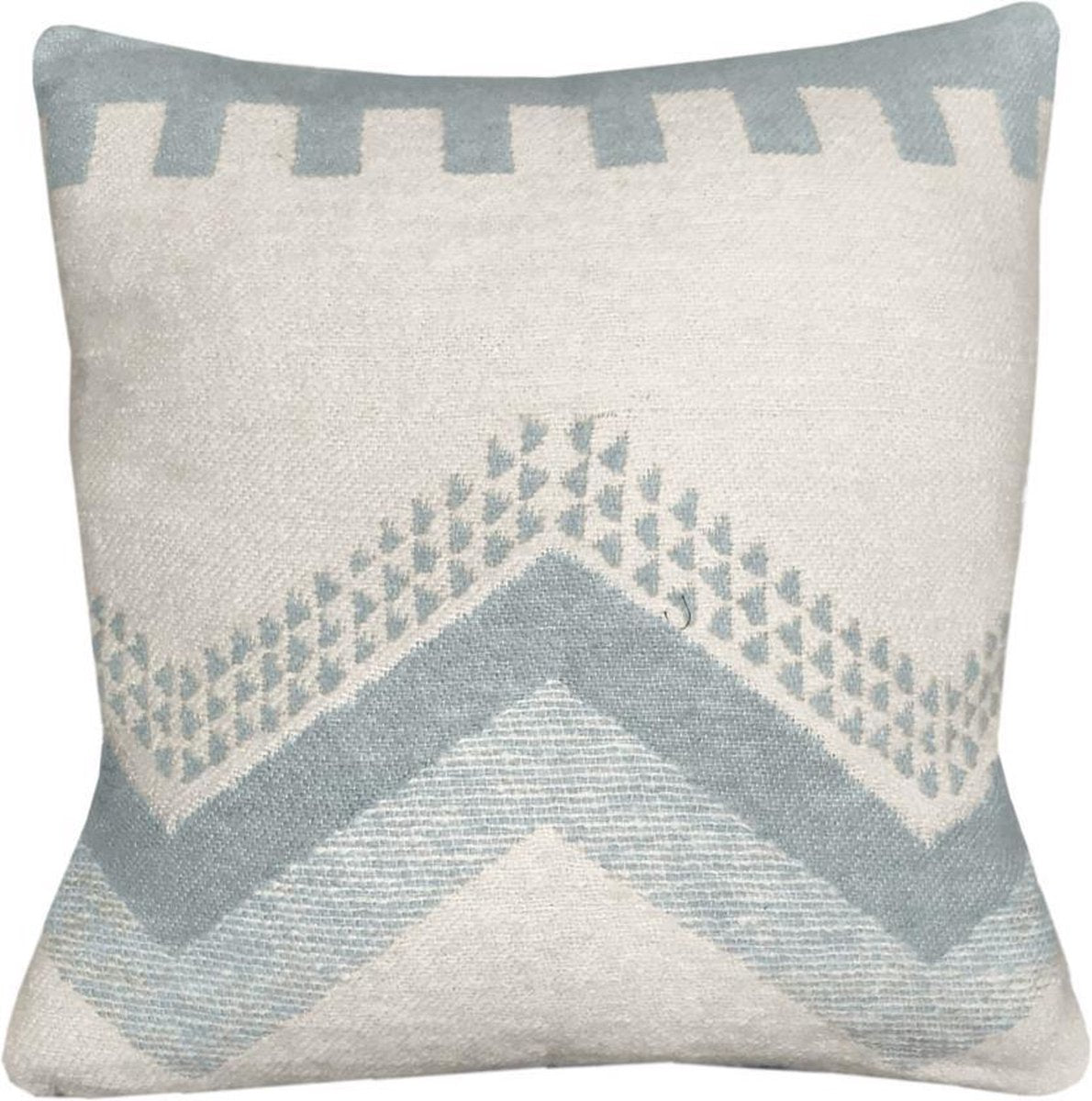 Malagoon Zig Zag Fun Sierkussen - Misty Blue