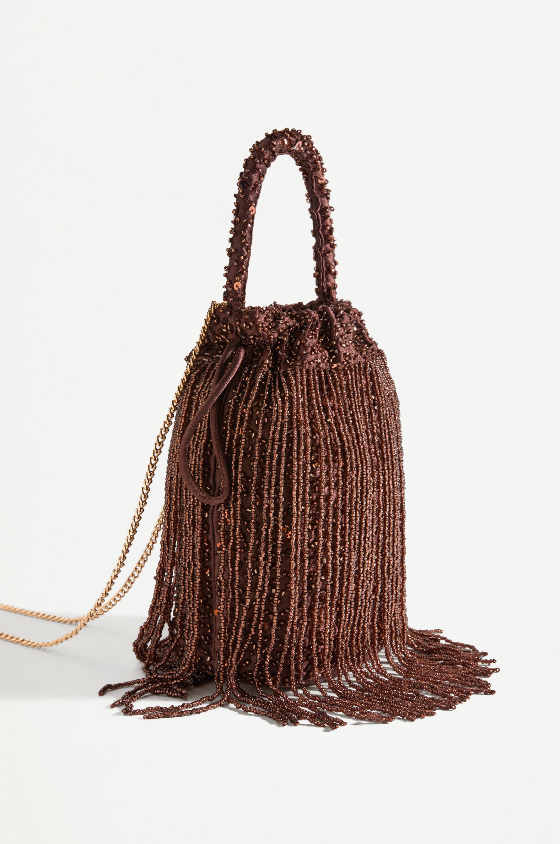 Bolso bombonera abalorios