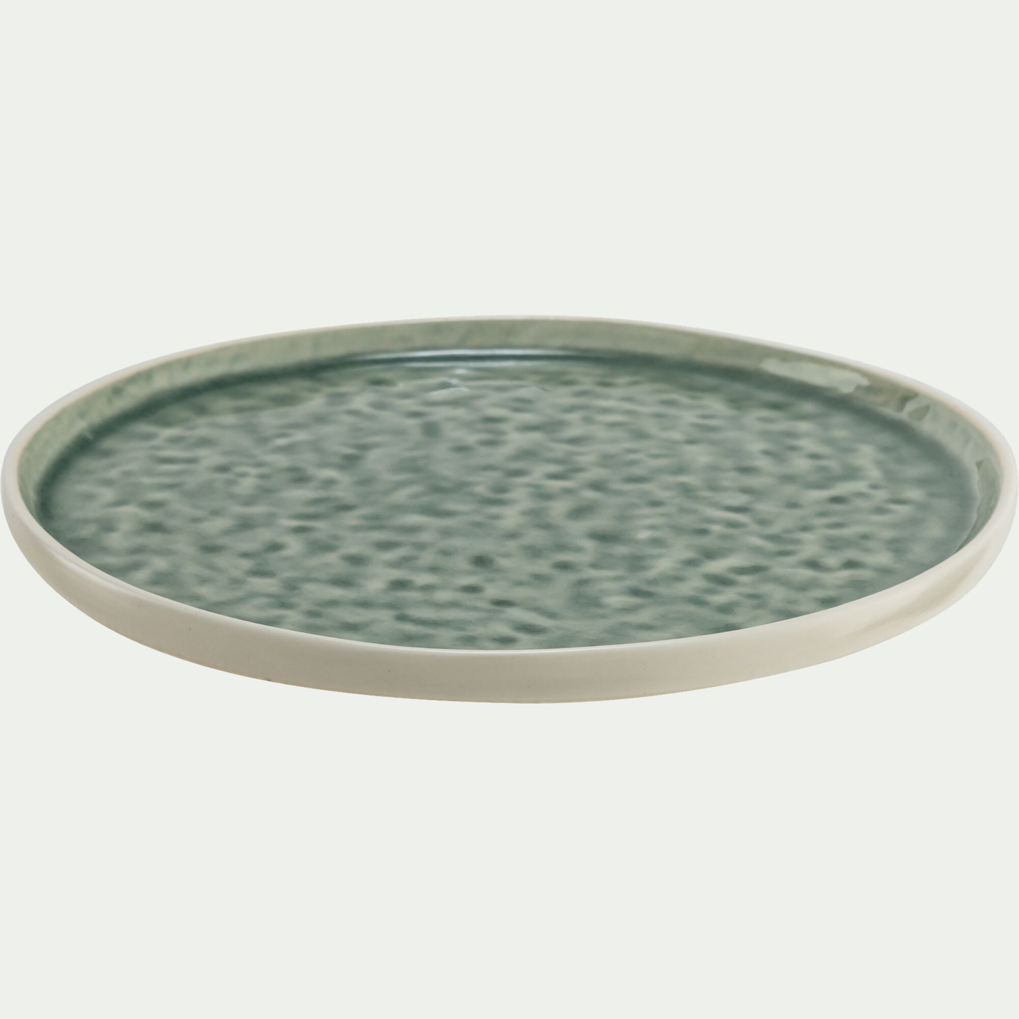 FRIOUL - Assiette à dessert en grès D21,2cm - bleu