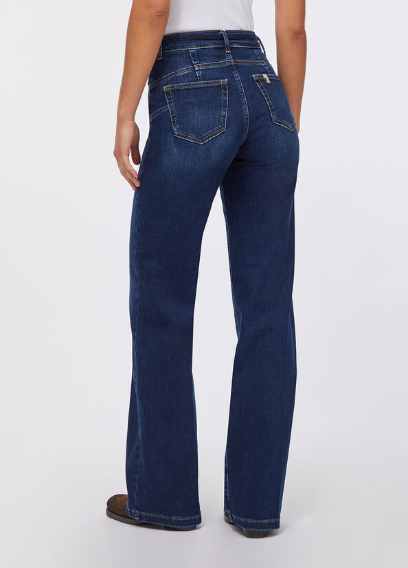 Jeans flare con cintura