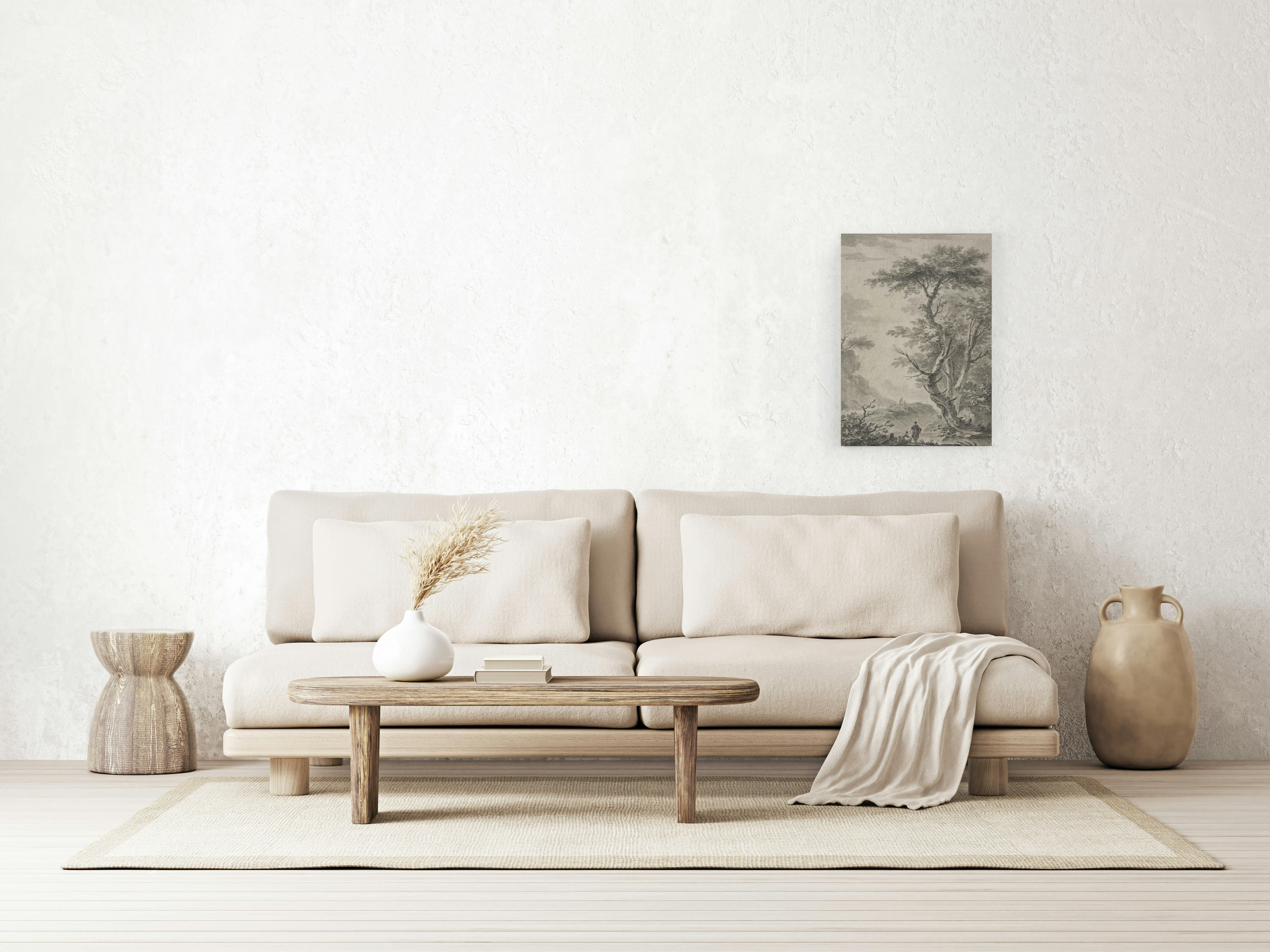 WASHER WOMAN - Peinture sur toile 60x40 imprimé HD Lavandière