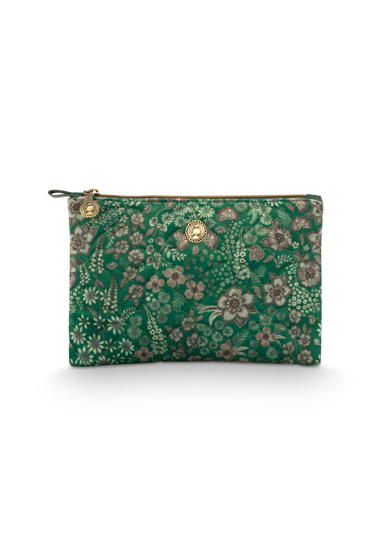 Pip Studio - Charly Make-up Tasje Dames - Daisy Dreams - Groen - 24x1x15.5cm