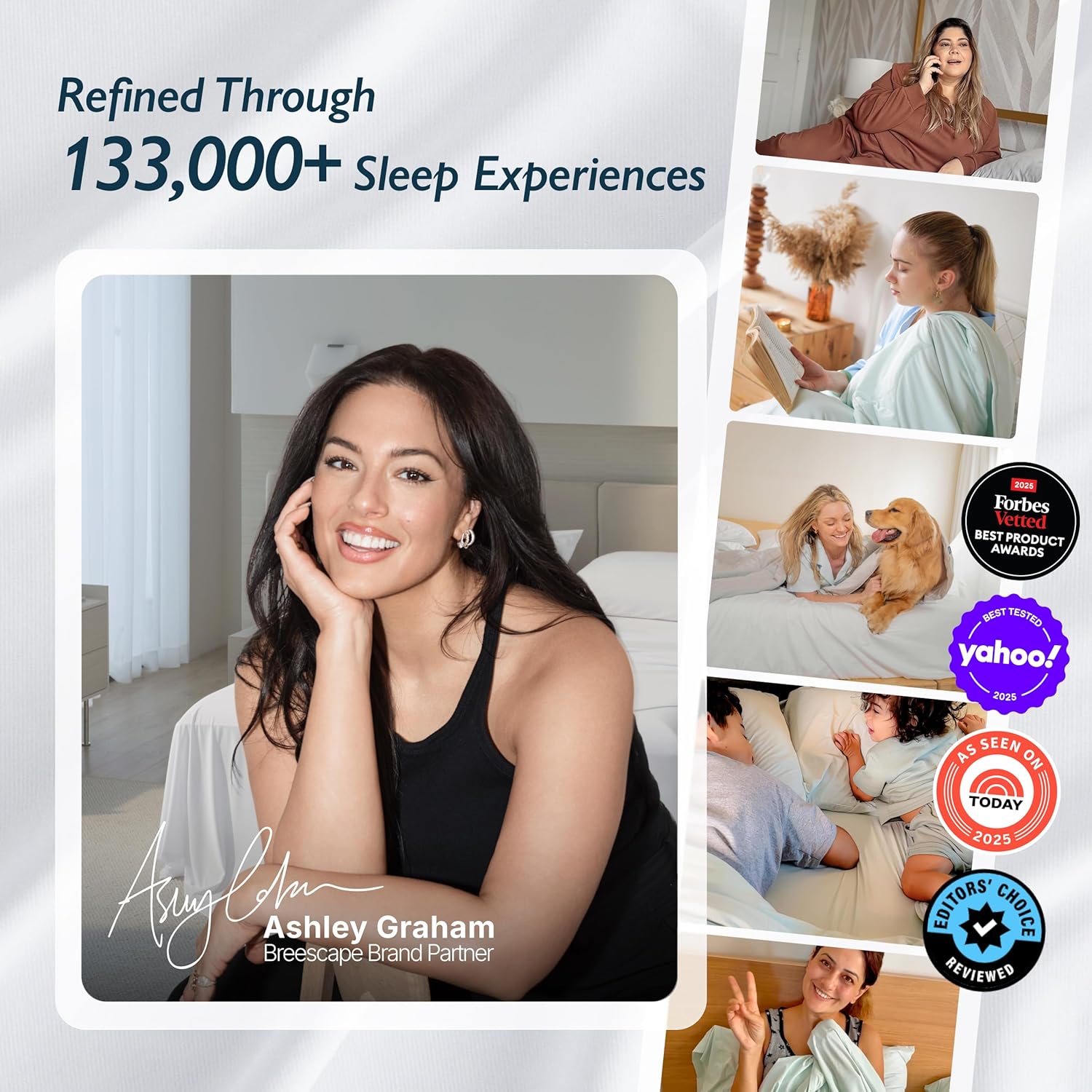 Breescape Cooling King Comforter - BlendTek Q-Max>0.5 Tech, Breathable Blanket for Hot Sleepers & Night Sweats Relief, Reversible Quilt, Premium Lightweight Summer Bedding, 106x90 Inches