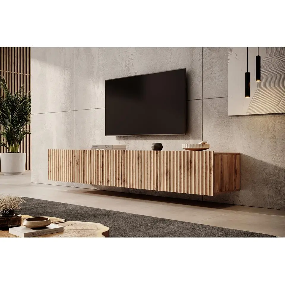 Meubella - TV-Meubel Pepinos - Eiken - 200 cm