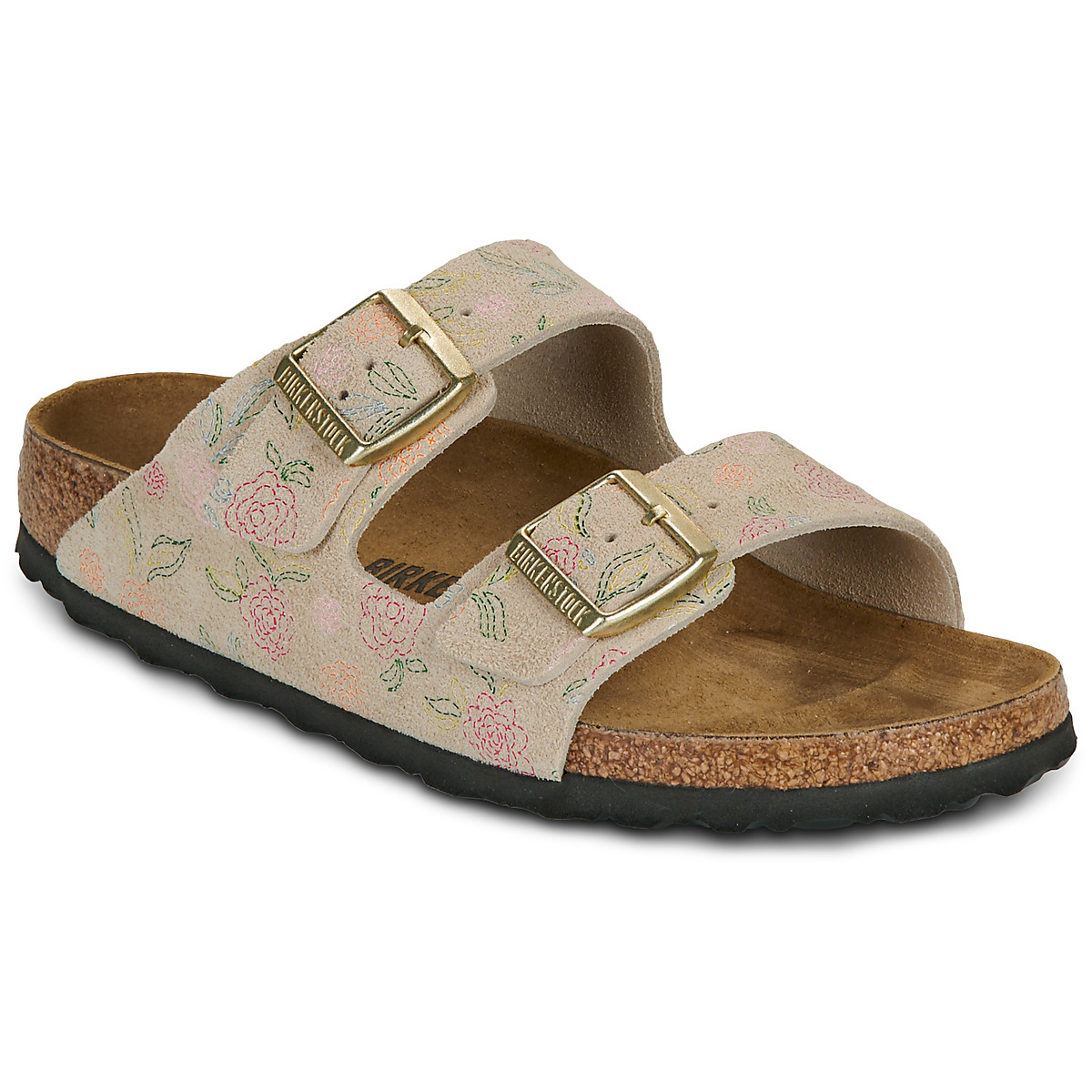 BIRKENSTOCK - Arizona - Suede / Beige / Flower / Print