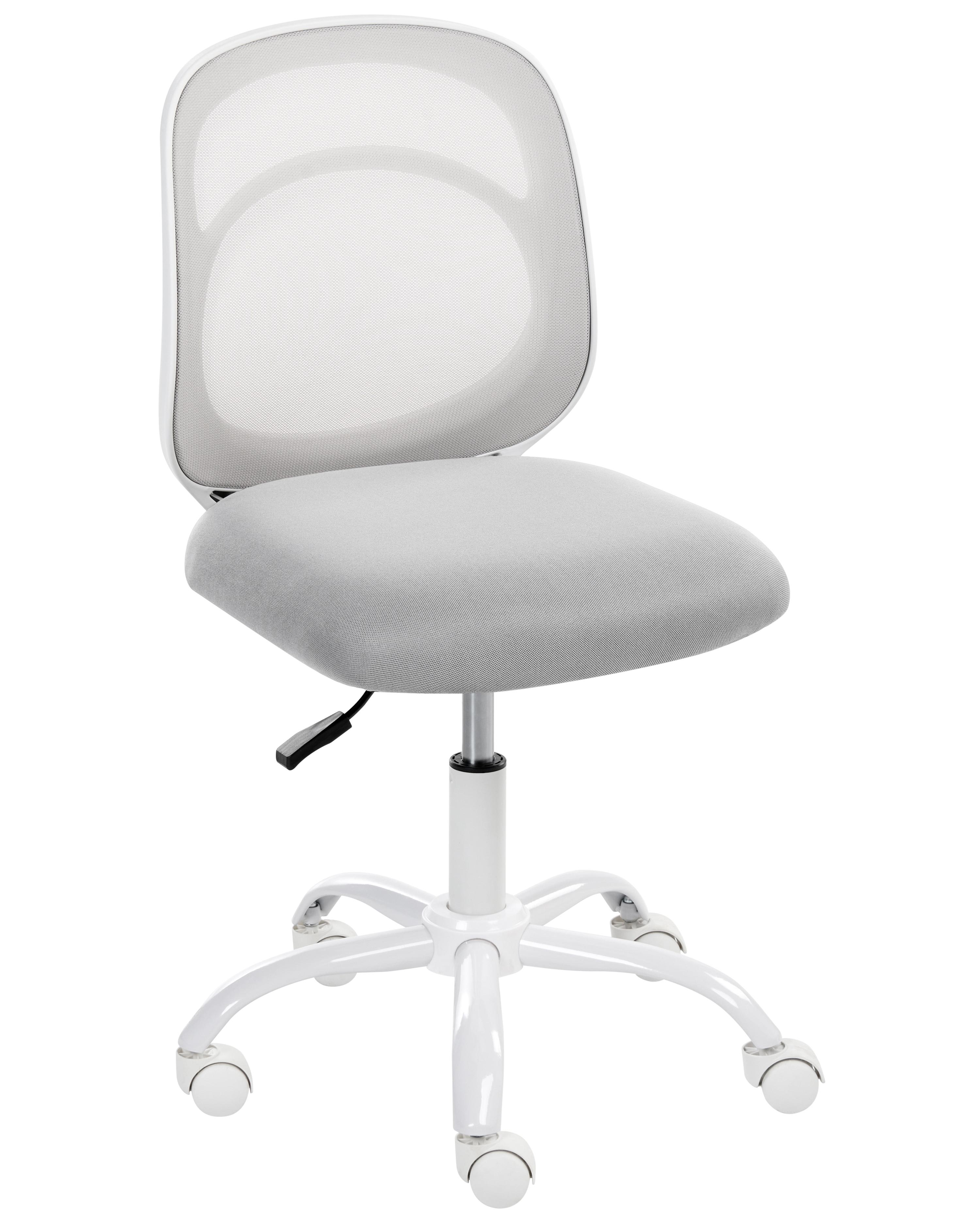 Desk Chair BLISSFUL Fabric Light Grey