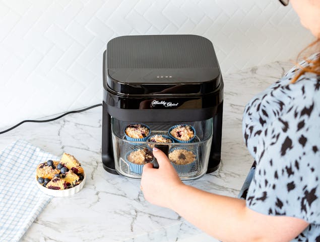 6.5L Glass Digital Air Fryer Oven, 1200W, >200&deg;C, Easy Cleaning