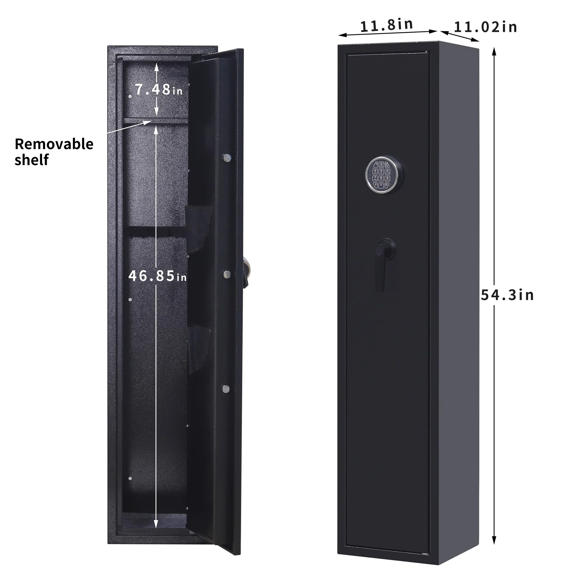 Gun Storage Cabinet with Digital Keypad Lock