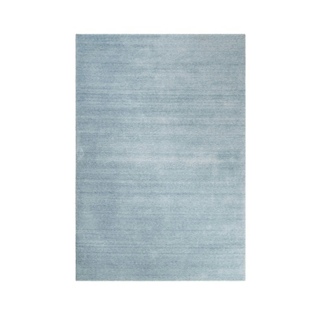 HOME - Tapis uni design en polyester bleu clair 120x170