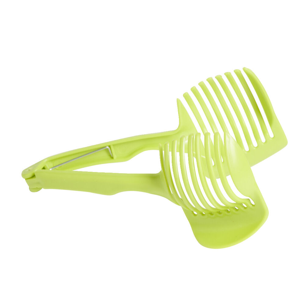 Pince découpe légumes plastique vert L18,5cm