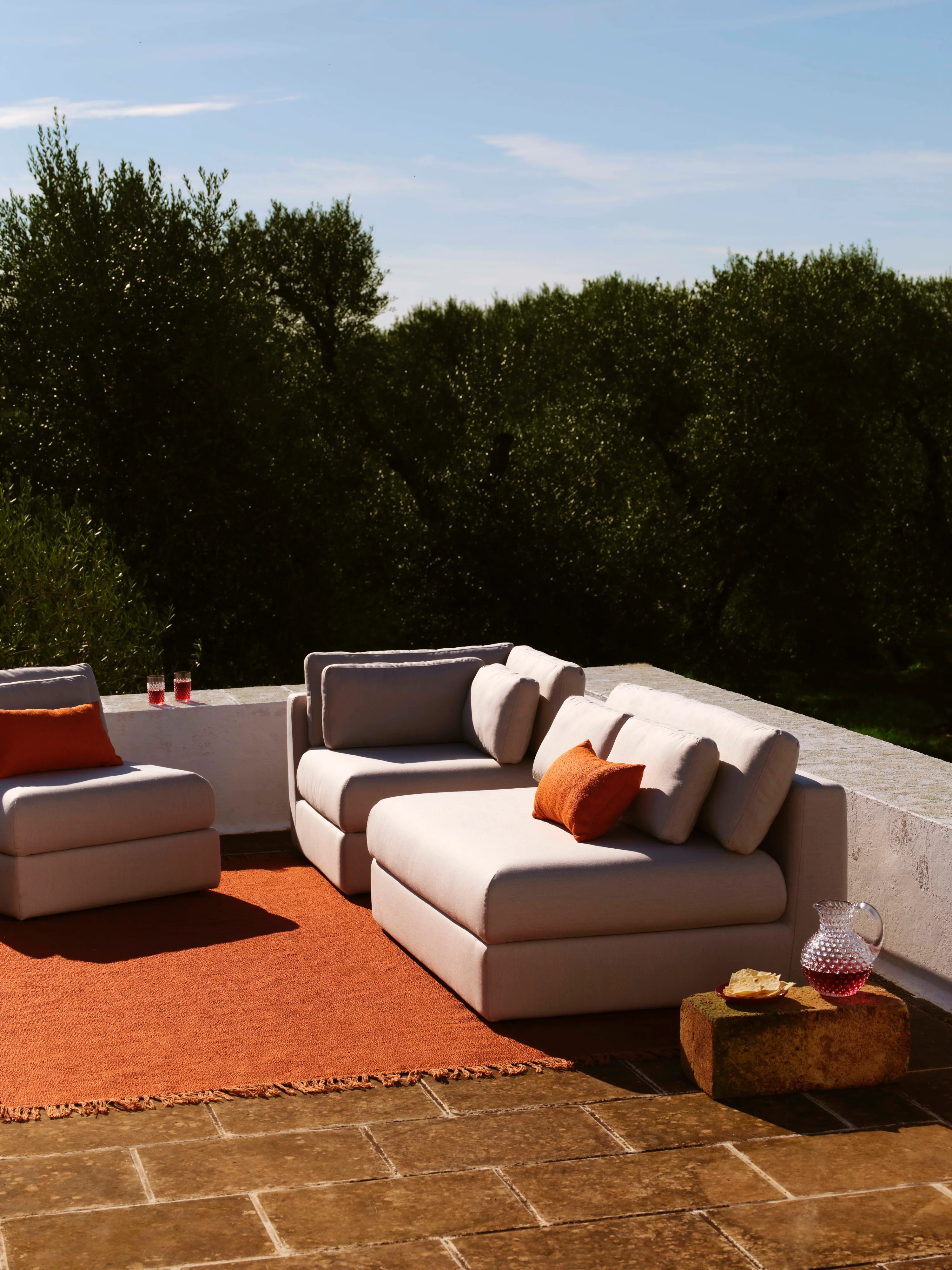 Modulares Garten-Sofa Rabea (2-Sitzer)