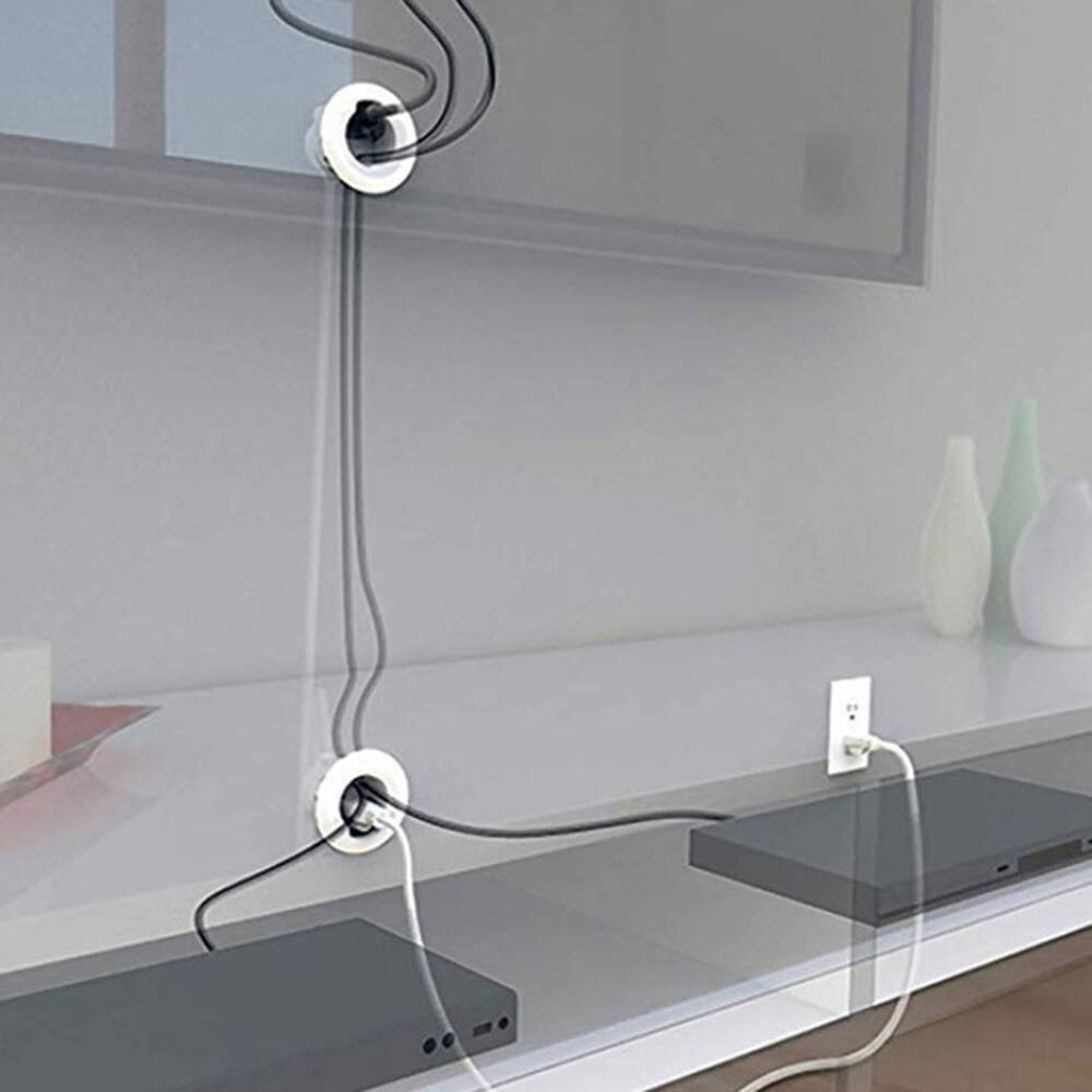 Legrand CMK75 In-Wall Wiremold Cord & Cable Power Kit, White