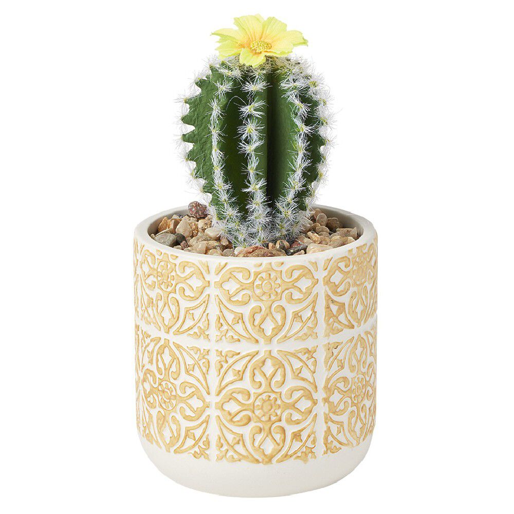Cactus artificiel Ø9,5xH.17 cm