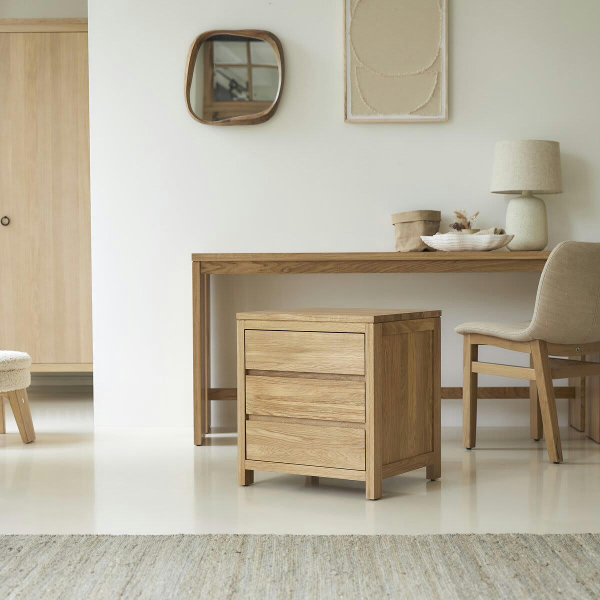 EDEN - Caisson de rangement en chêne 60 cm