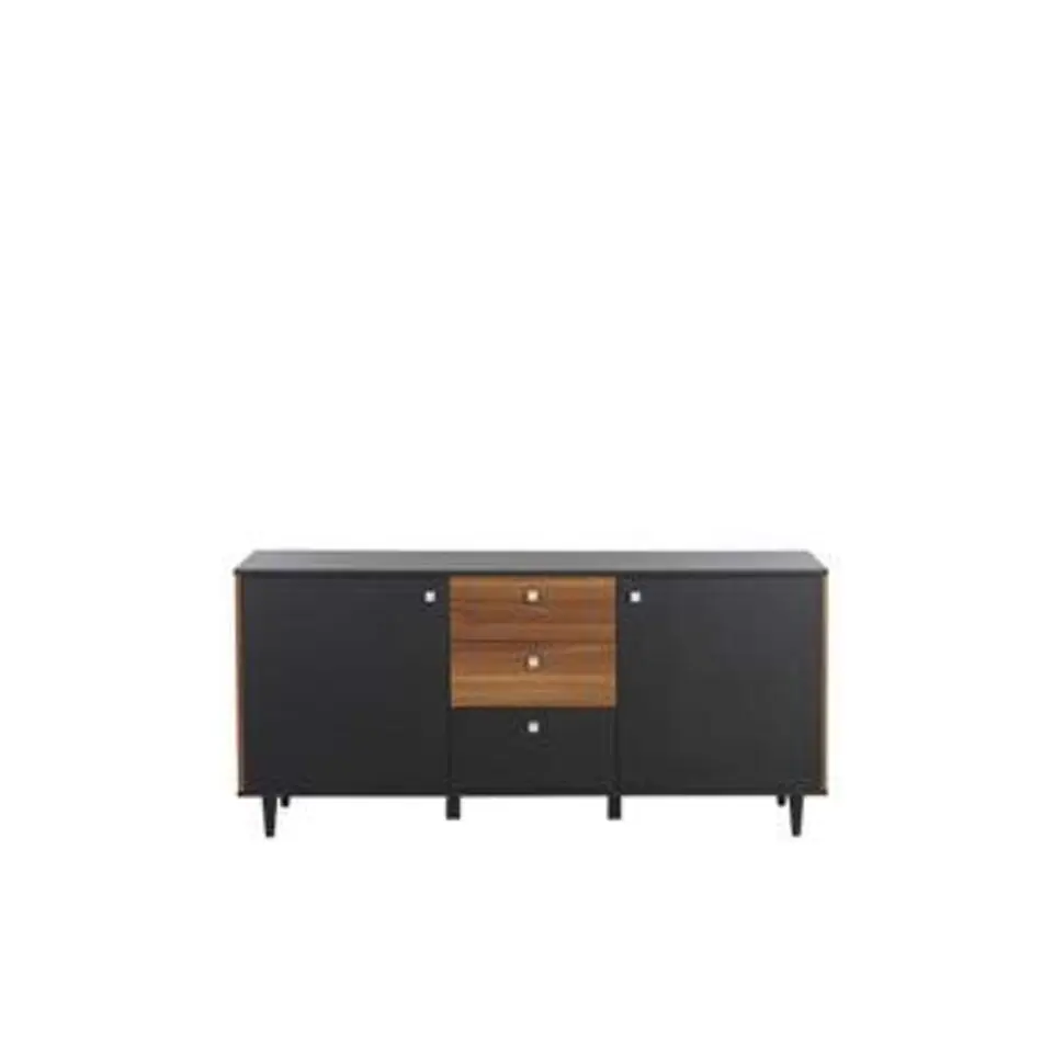 KURO - Sideboard - Zwart - Vezelplaat