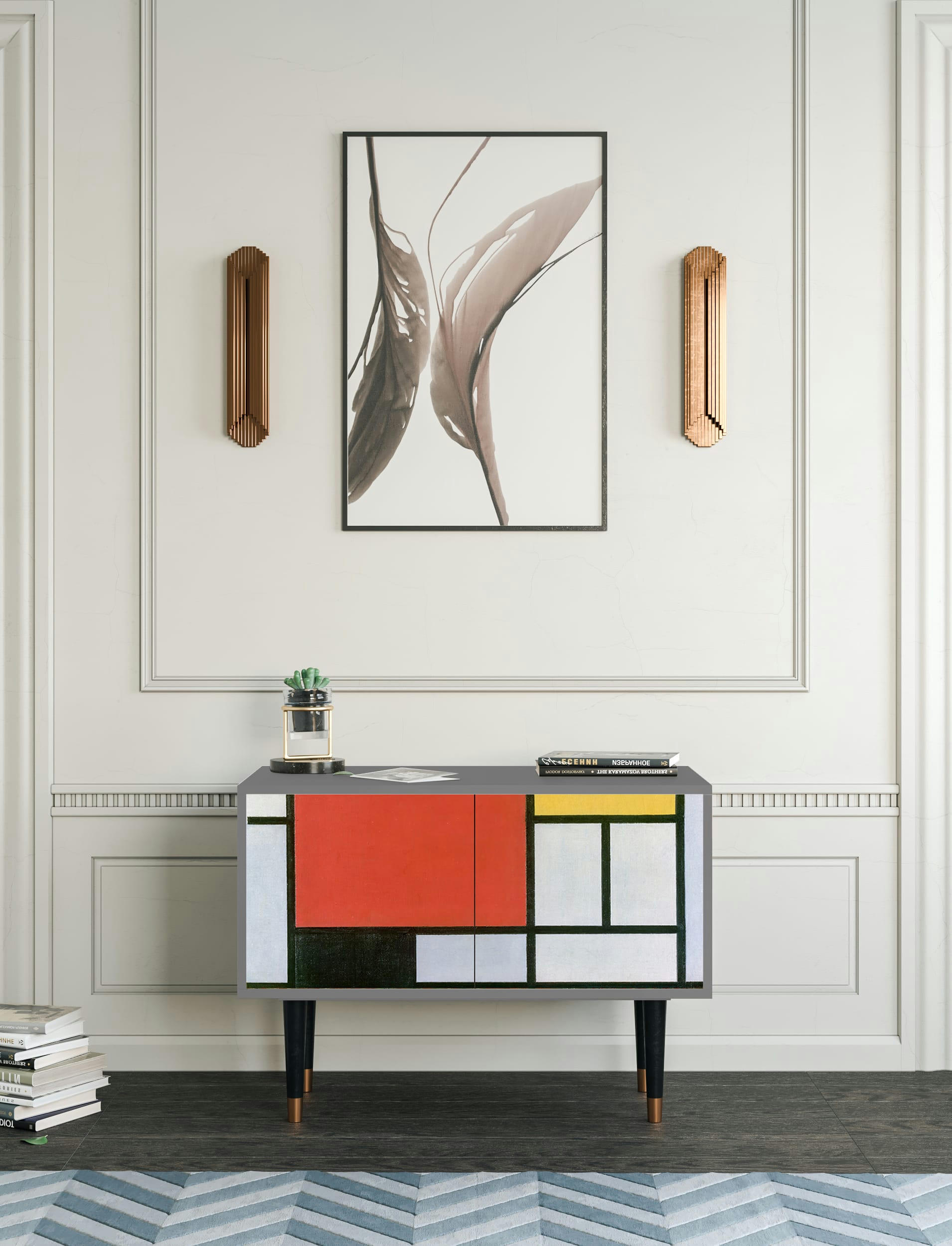 - Buffet bas  multicolore 2 portes L 94 cm