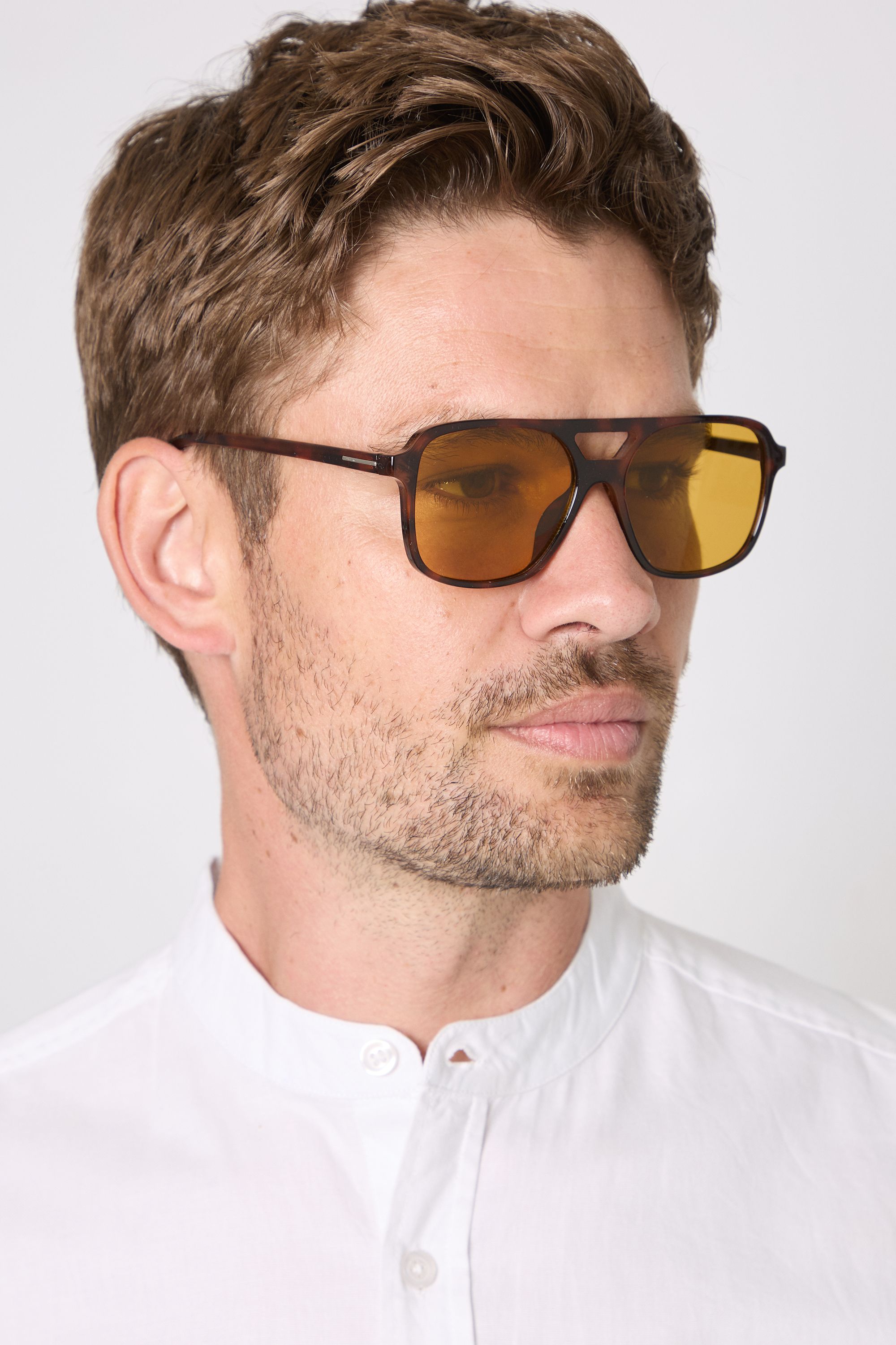 Burton Dark Tortoiseshell Aviator Sunglasses