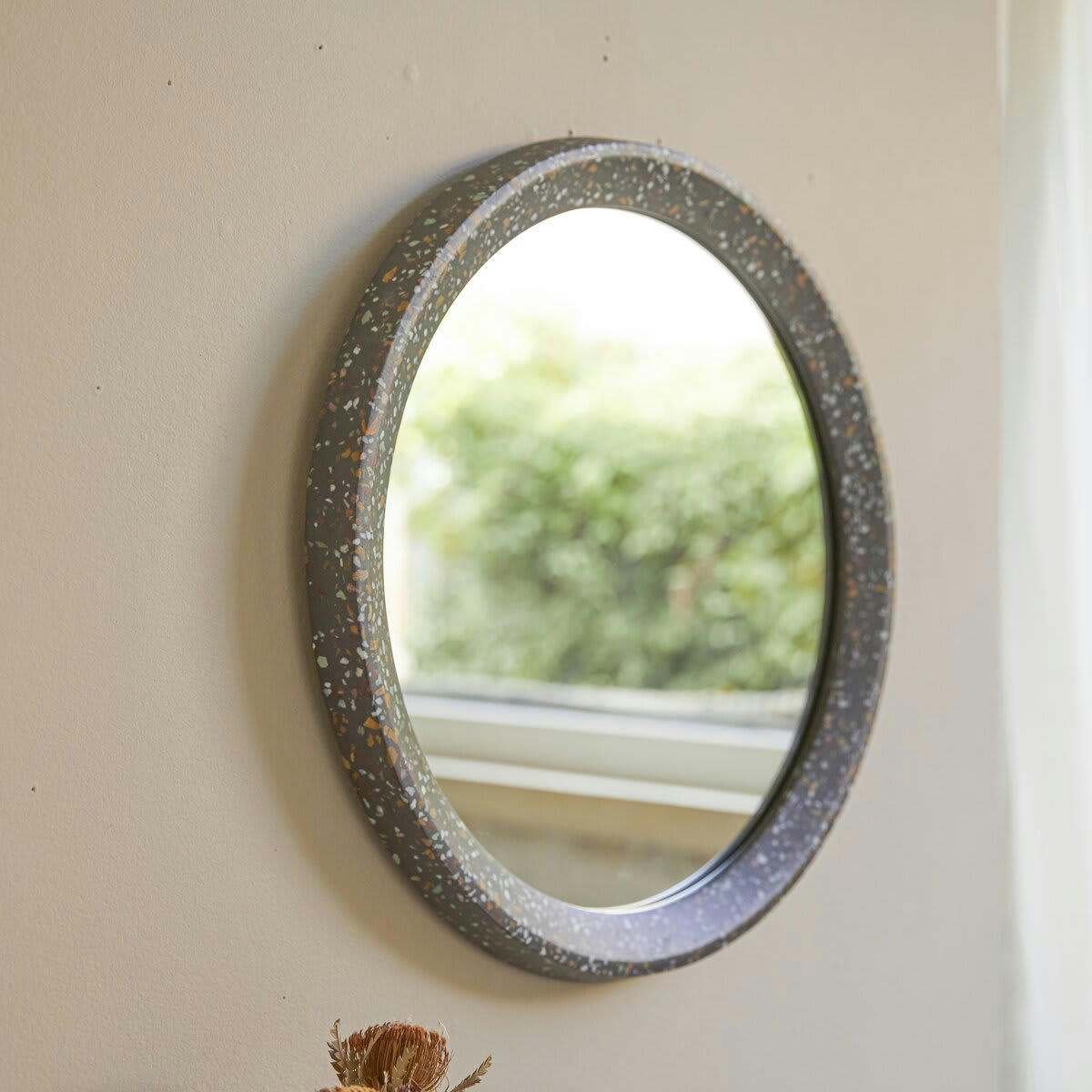LILO - Miroir en terrazzo 50 cm, confetti