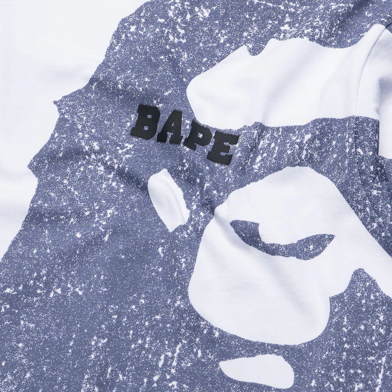 A Bathing Ape Water Print College Relaxed Tee - White