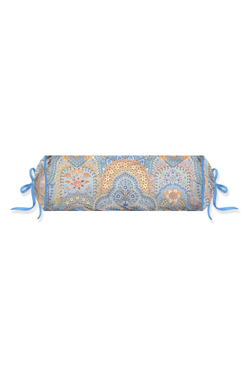 Pip Studio decoratiekussen Jabali Flower Roll - 22x70 cm - blauw
