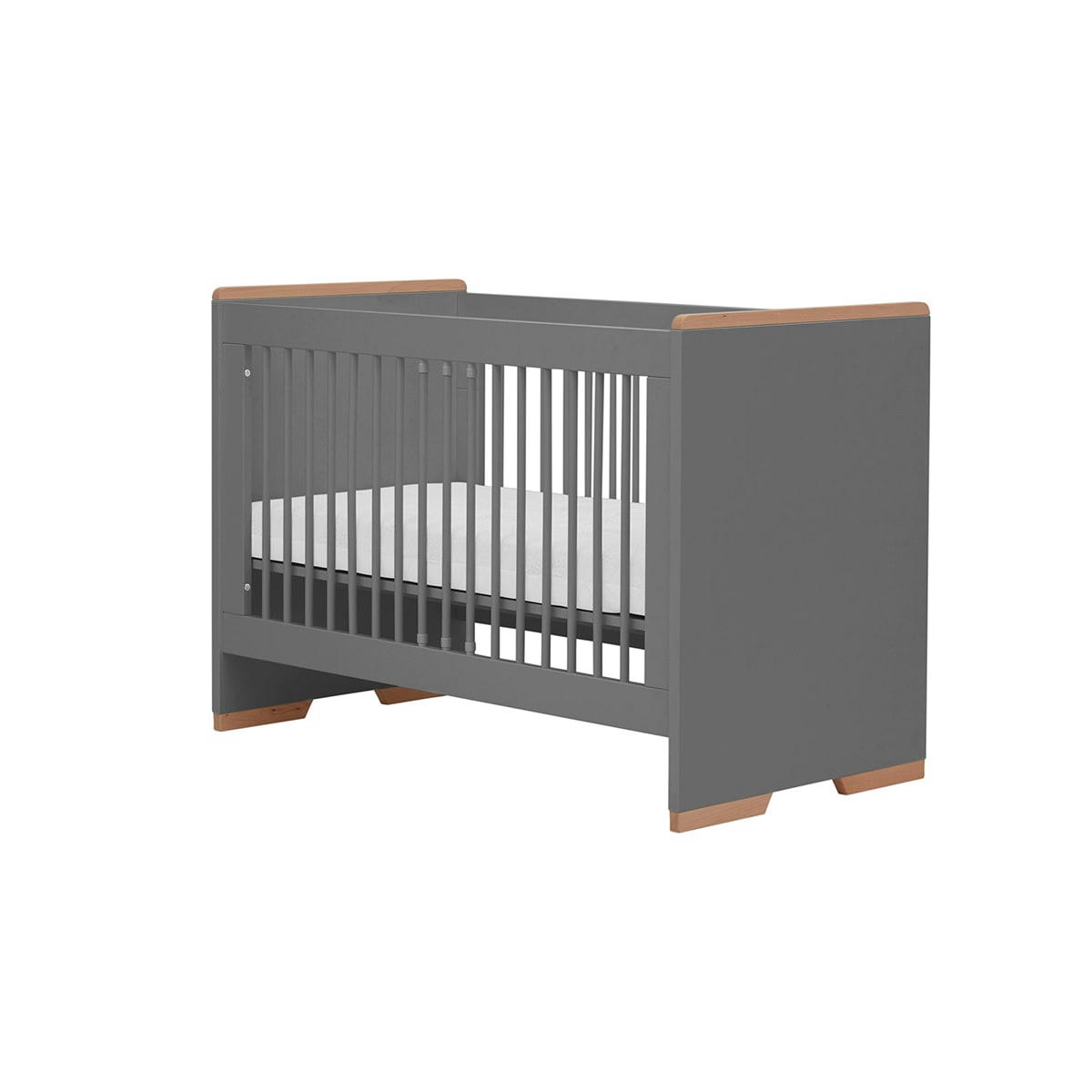 SNAP - Lit bébé 60x120 gris naturel