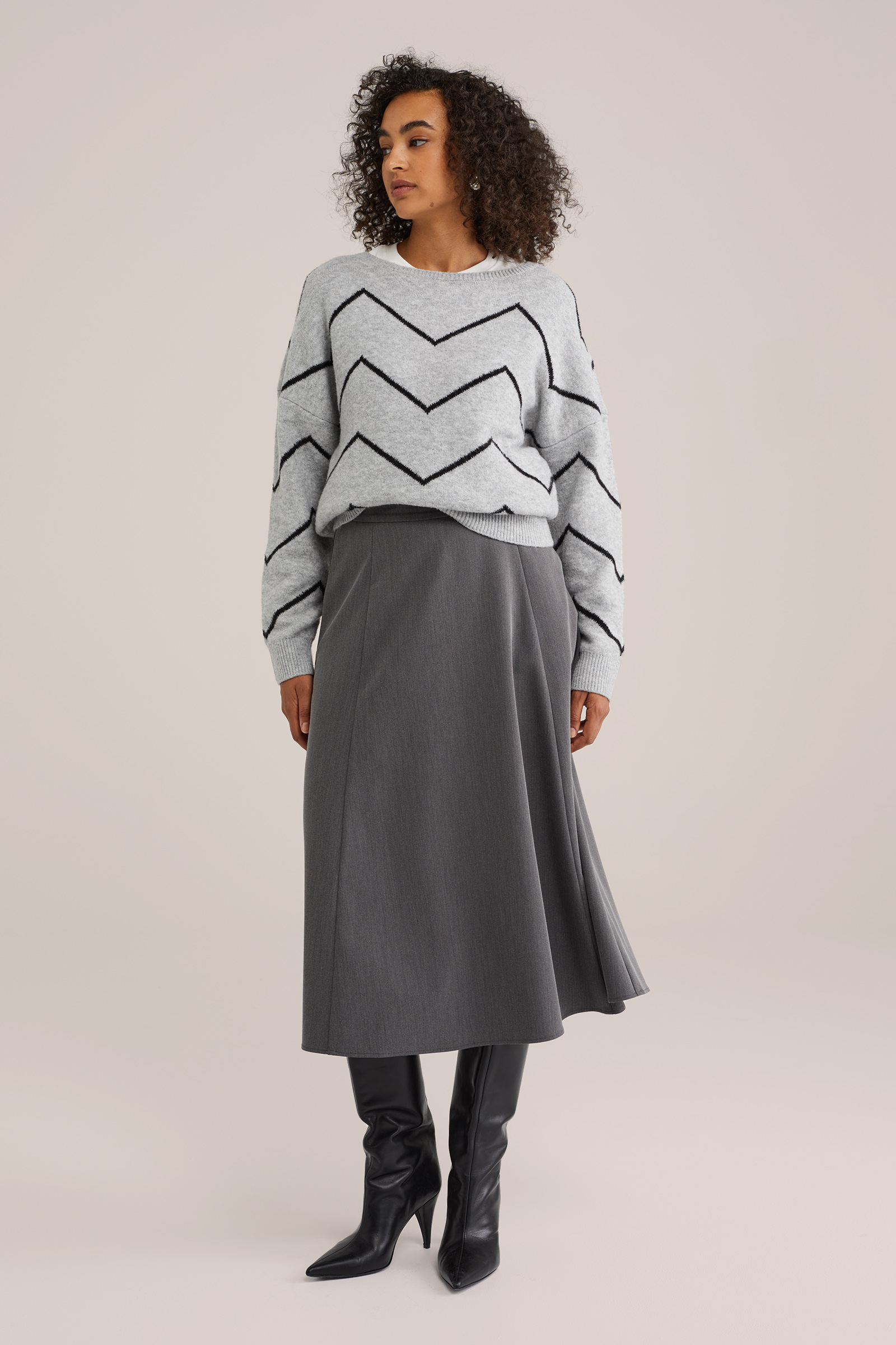 Dames oversized trui met print