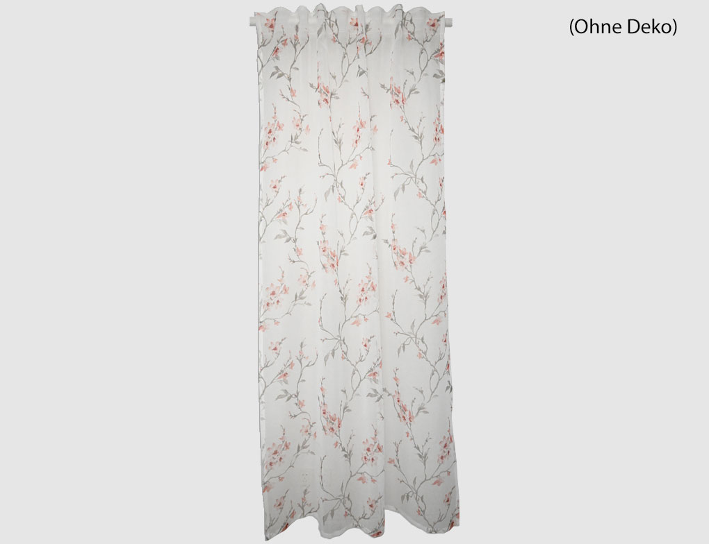 Verdeckte Schlaufe Rosi Weiß, Rot