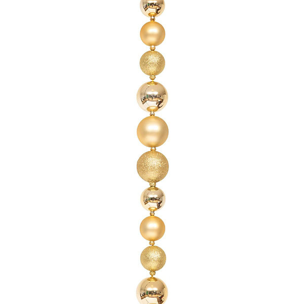 Guirlande boules 2m doré - Atmosphera