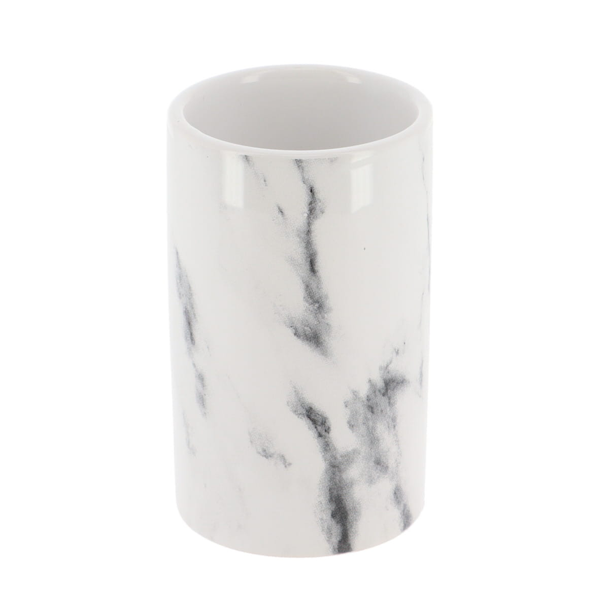 Kubek łazienkowyCeramiczny Nardi biały 200 ml nowoczesny