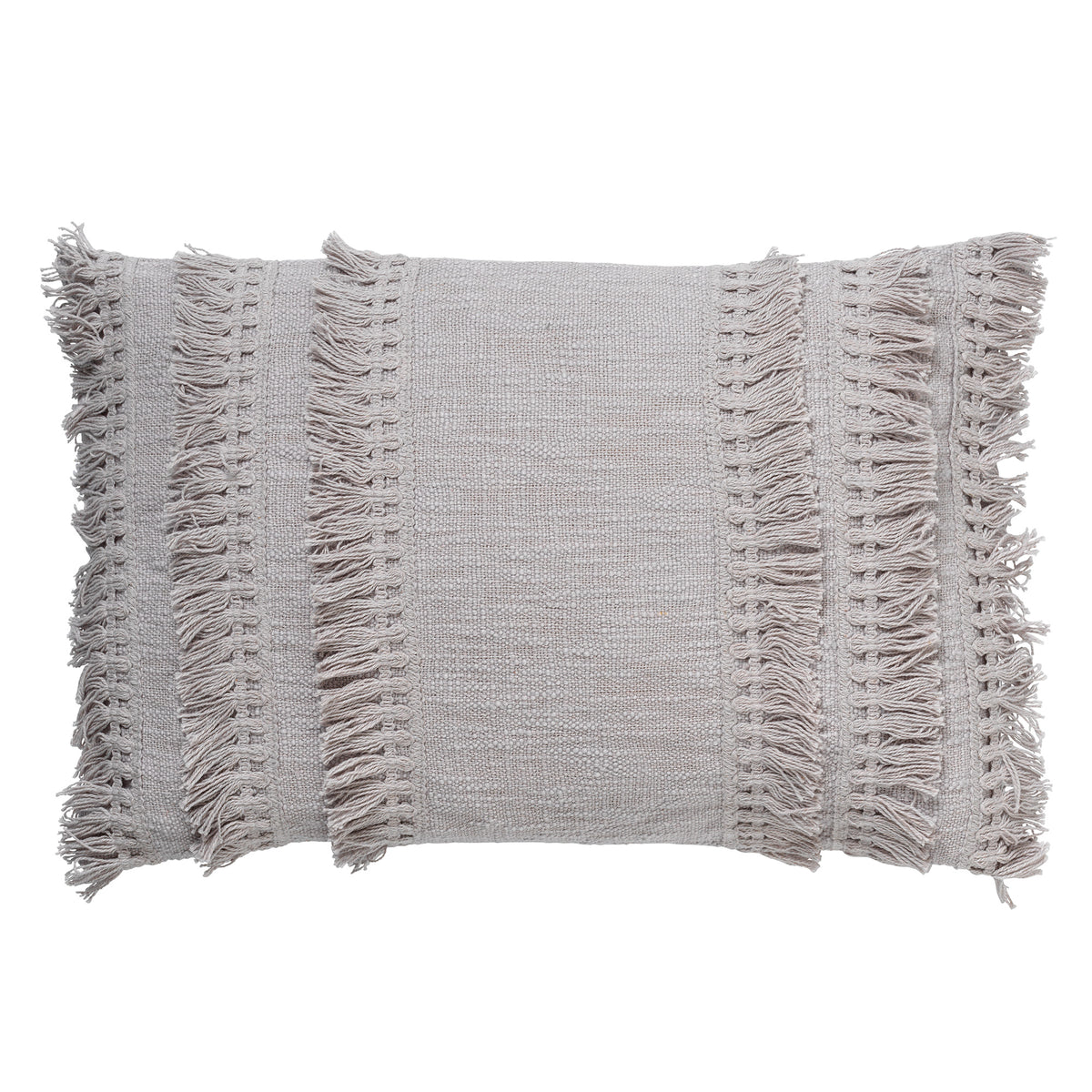FARA - Kussenhoes katoen 40x60 cm - Micro Chip - grijs