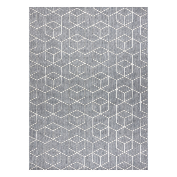 Dywan SZNURKOWY SIZAL FLAT 48655/637 KOSTKI 3D 80x150 cm
