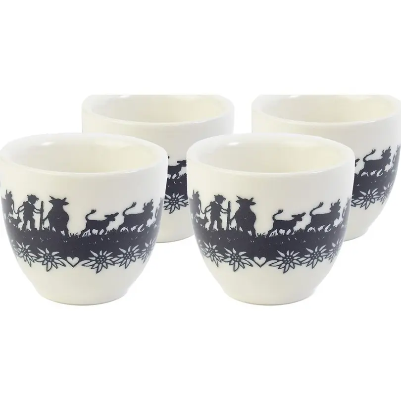 Eierbecher 4er-Set Swiss Tradition