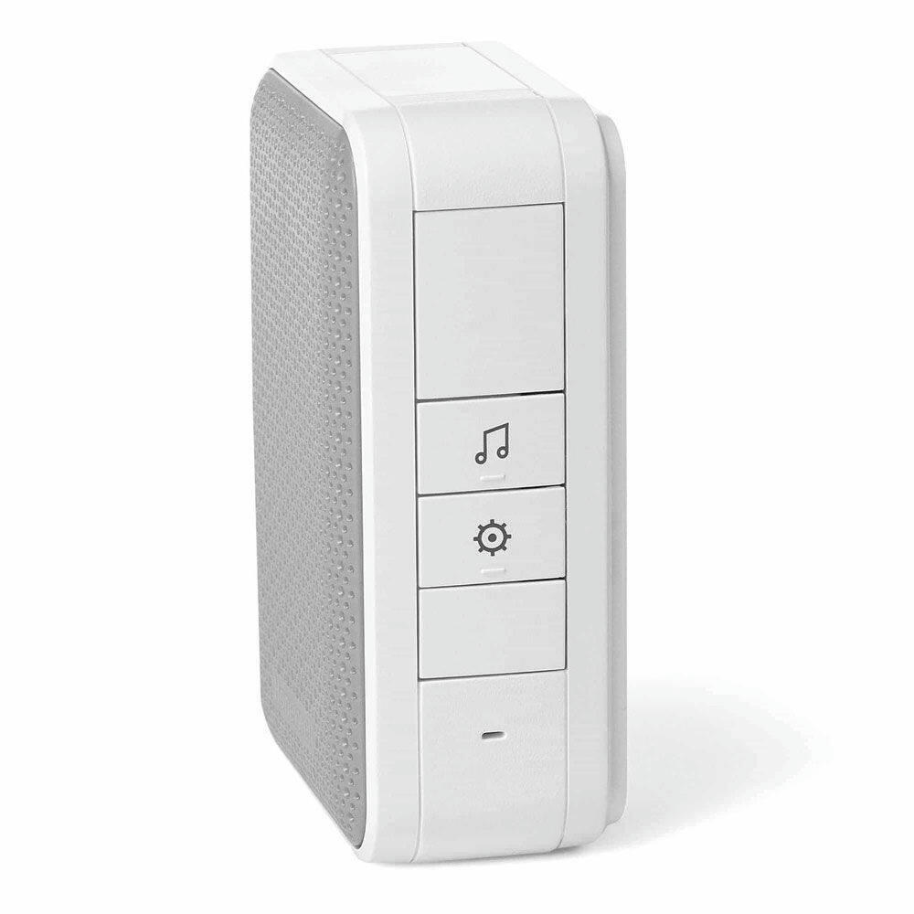 Honeywell 3-Series Wireless Battery 80-db LED 4-Tone Doorbell Chime, 1 Push Button, Grey